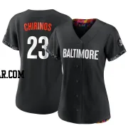 Robinson Chirinos Women's Baltimore Orioles Black Authentic 2023 City Connect Jersey