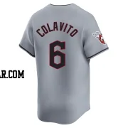 Rocky Colavito Men's Cleveland Guardians Gray Limited Road Jersey