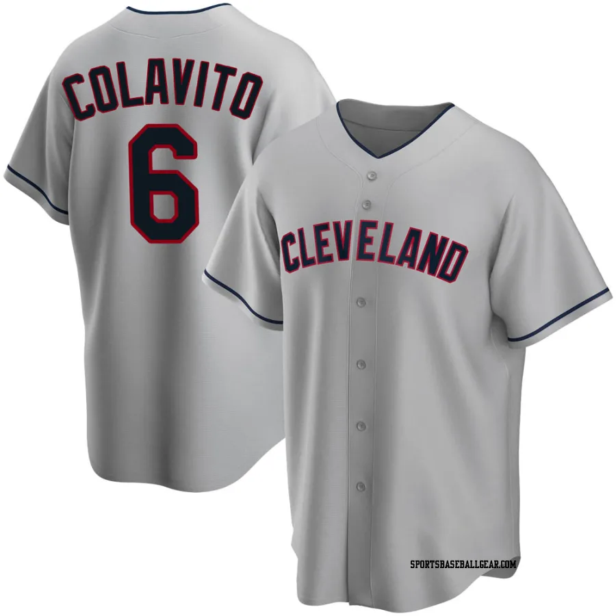 Rocky Colavito Men's Cleveland Guardians Gray Replica Road Jersey