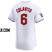 Rocky Colavito Men's Cleveland Guardians White Elite Home Jersey