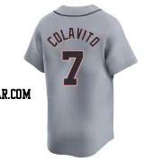 Rocky Colavito Men's Detroit Tigers Gray Limited Road Jersey