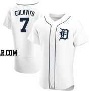 Rocky Colavito Men's Detroit Tigers White Authentic Home Jersey