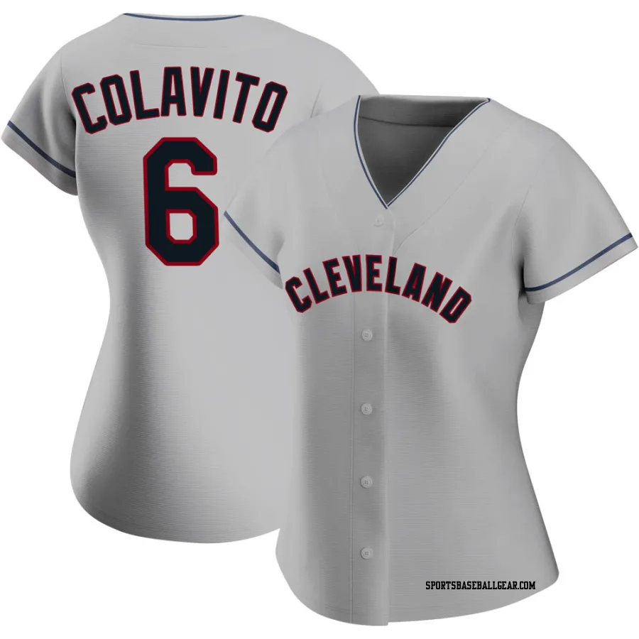 Rocky Colavito Women's Cleveland Guardians Gray Authentic Road Jersey