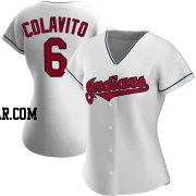 Rocky Colavito Women's Cleveland Guardians White Authentic Home Jersey