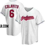 Rocky Colavito Youth Cleveland Guardians White Replica Home Jersey