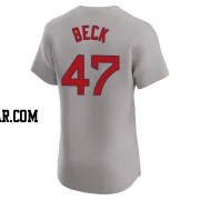 Rod Beck Men's Boston Red Sox Gray Elite Road Jersey