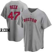 Rod Beck Men's Boston Red Sox Gray Replica Road Jersey