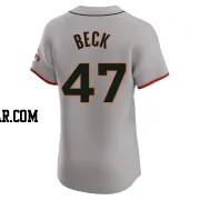 Rod Beck Men's San Francisco Giants Gray Elite Road Jersey