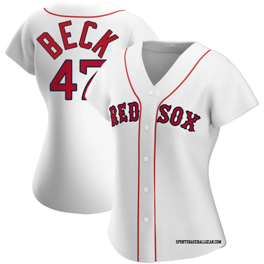 Rod Beck Women's Boston Red Sox White Replica Home Jersey