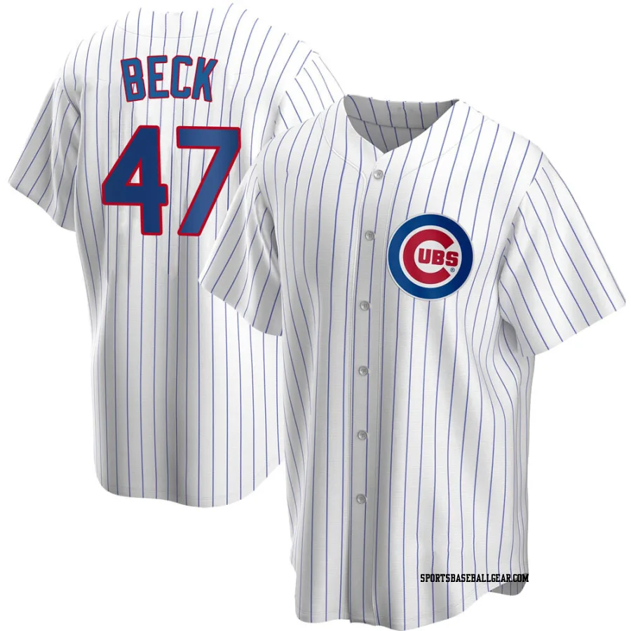 Rod Beck Youth Chicago Cubs White Replica Home Jersey