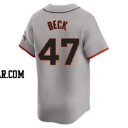 Rod Beck Youth San Francisco Giants Gray Limited Away Jersey