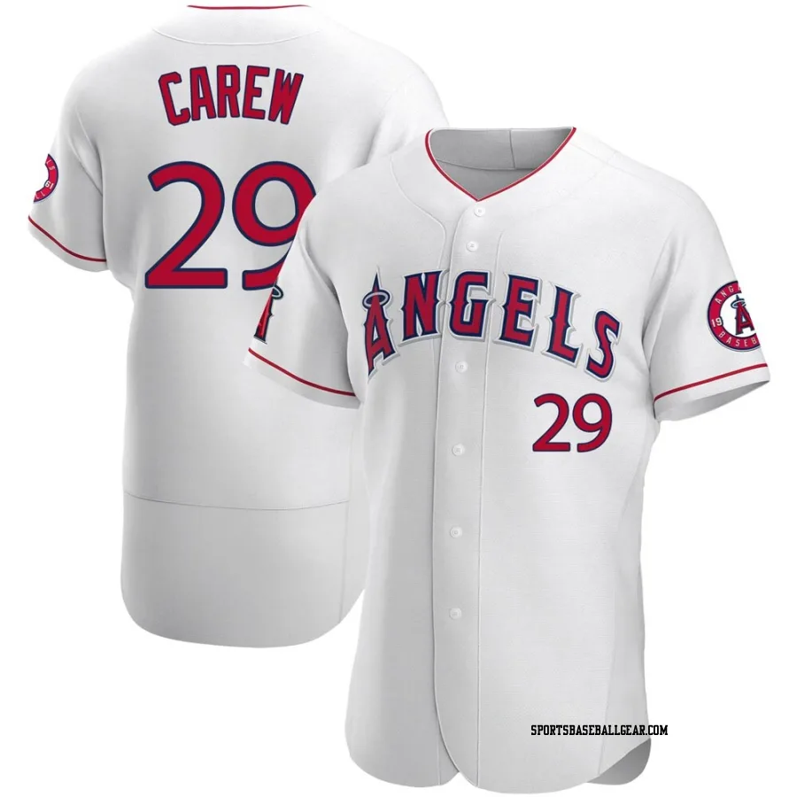 Rod Carew Men's Los Angeles Angels White Authentic Jersey