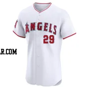 Rod Carew Men's Los Angeles Angels White Elite Home Jersey