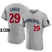 Rod Carew Men's Minnesota Twins Gray Authentic Road Jersey