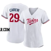 Rod Carew Women's Minnesota Twins White Authentic Home Jersey