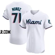 Roddery Munoz Men's Miami Marlins White Elite Home Jersey