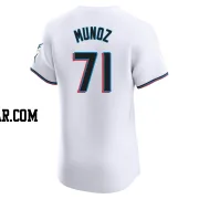 Roddery Munoz Men's Miami Marlins White Elite Home Jersey