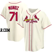 Roddery Munoz Men's St. Louis Cardinals Cream Replica Alternate Jersey