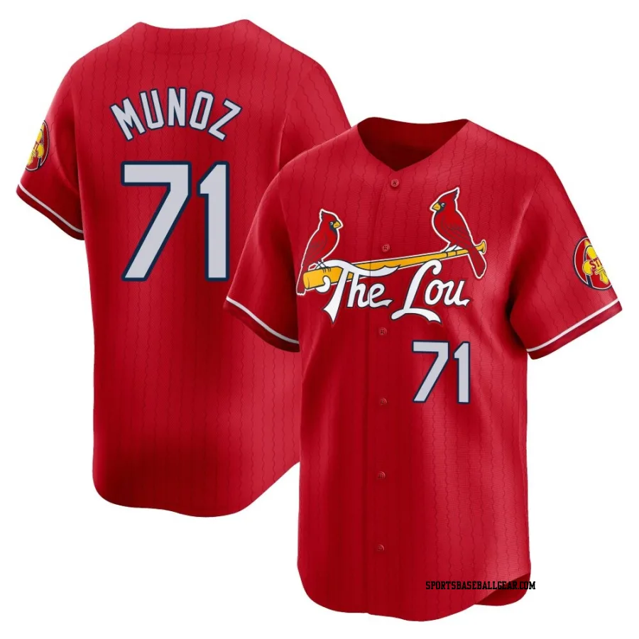 Roddery Munoz Men's St. Louis Cardinals Red Limited 2024 City Connect Jersey