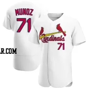 Roddery Munoz Men's St. Louis Cardinals White Authentic Home Jersey