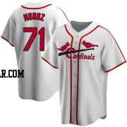 Roddery Munoz Men's St. Louis Cardinals White Home Cooperstown Collection Jersey