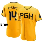 Rodolfo Castro Men's Pittsburgh Pirates Gold Authentic 2023 City Connect Jersey