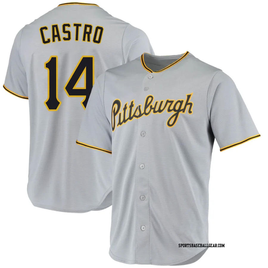 Rodolfo Castro Men's Pittsburgh Pirates Gray Replica Road Jersey