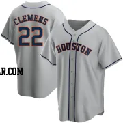 Roger Clemens Men's Houston Astros Gray Replica Road Jersey