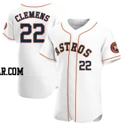 Roger Clemens Men's Houston Astros White Authentic Home Jersey