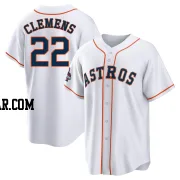 Roger Clemens Men's Houston Astros White Replica 2022 World Series Champions Home Jersey