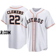 Roger Clemens Men's Houston Astros White Replica 2022 World Series Home Jersey