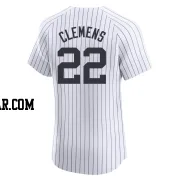 Roger Clemens Men's New York Yankees White Elite Home Jersey