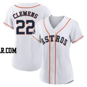 Roger Clemens Women's Houston Astros White Authentic 2022 World Series Champions Home Jersey