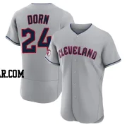 Roger Dorn Men's Cleveland Guardians Gray Authentic Road Jersey