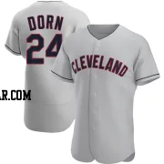 Roger Dorn Men's Cleveland Guardians Gray Authentic Road Jersey