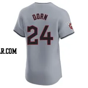 Roger Dorn Men's Cleveland Guardians Gray Elite Road Jersey