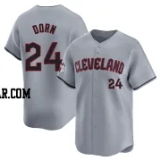 Roger Dorn Men's Cleveland Guardians Gray Limited Road Jersey