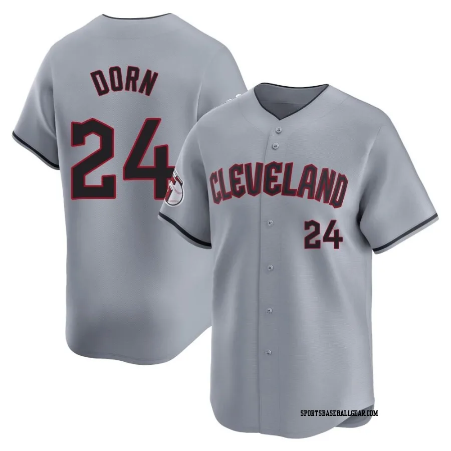 Roger Dorn Men's Cleveland Guardians Gray Limited Road Jersey