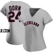 Roger Dorn Women's Cleveland Guardians Gray Replica Road Jersey