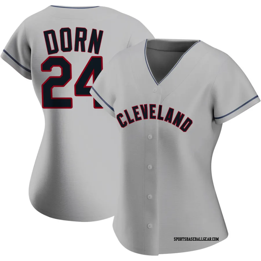 Roger Dorn Women's Cleveland Guardians Gray Replica Road Jersey