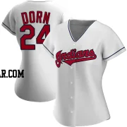 Roger Dorn Women's Cleveland Guardians White Authentic Home Jersey