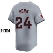 Roger Dorn Youth Cleveland Guardians Gray Limited Road Jersey