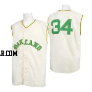 Rollie Fingers Men's Oakland Athletics Cream Authentic 1968 Throwback Jersey