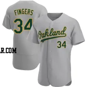 Rollie Fingers Men's Oakland Athletics Gray Authentic Road Jersey