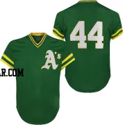 Rollie Fingers Men's Oakland Athletics Green Authentic Throwback Jersey