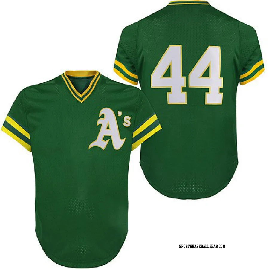 Rollie Fingers Men's Oakland Athletics Green Authentic Throwback Jersey