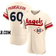 Roman Phansalkar Men's Los Angeles Angels Cream Authentic 2022 City Connect Jersey