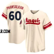 Roman Phansalkar Men's Los Angeles Angels Cream Replica 2022 City Connect Jersey