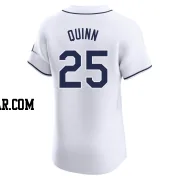 Roman Quinn Men's Tampa Bay Rays White Elite Home Jersey