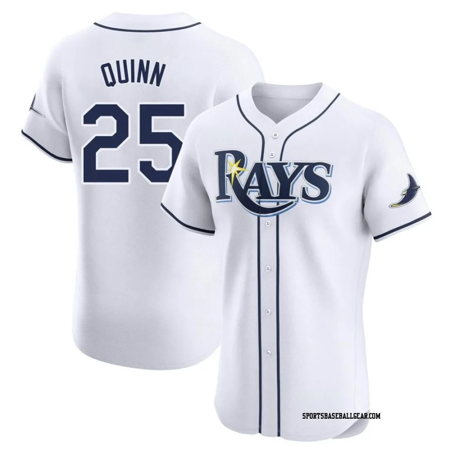 Roman Quinn Men's Tampa Bay Rays White Elite Home Jersey